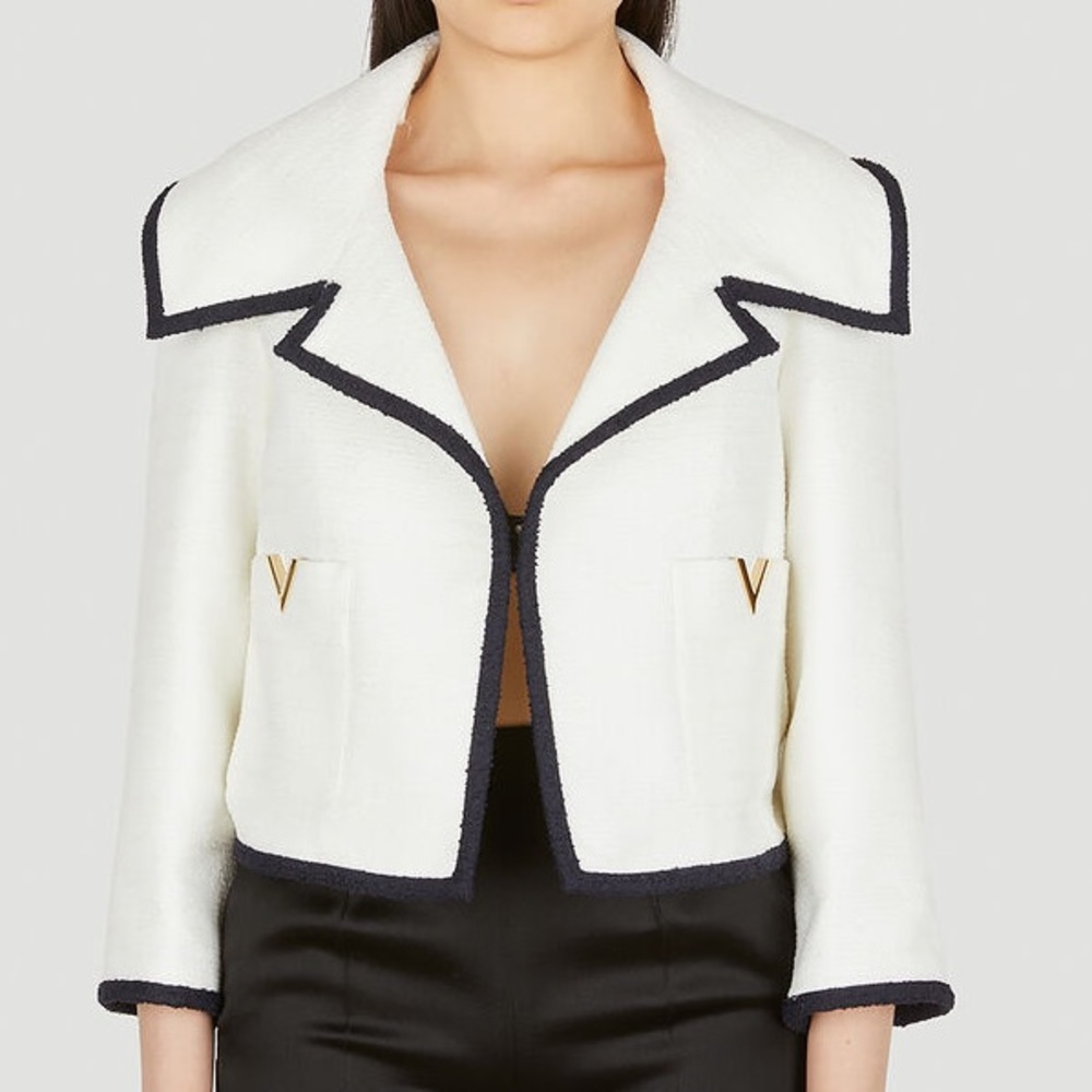 Valentino crips tweed blazer